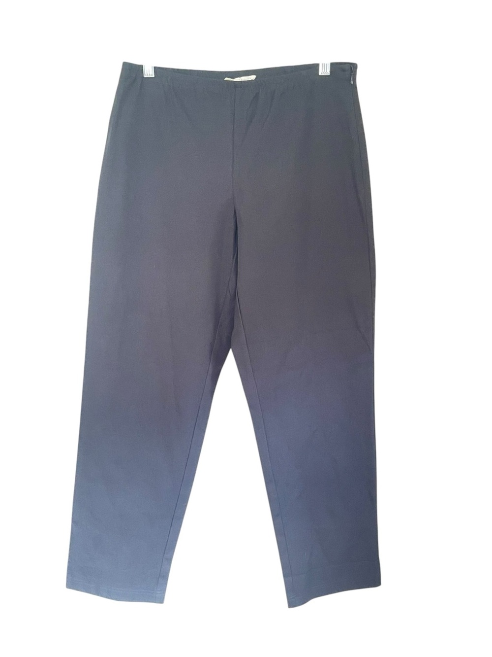 Eileen Fisher Black Cropped Straight-Leg Pants